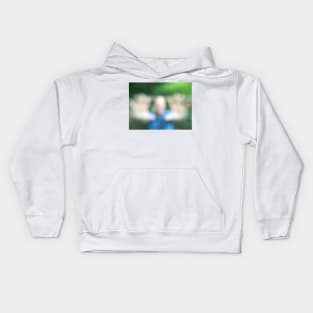 Hands reaching blurry Kids Hoodie